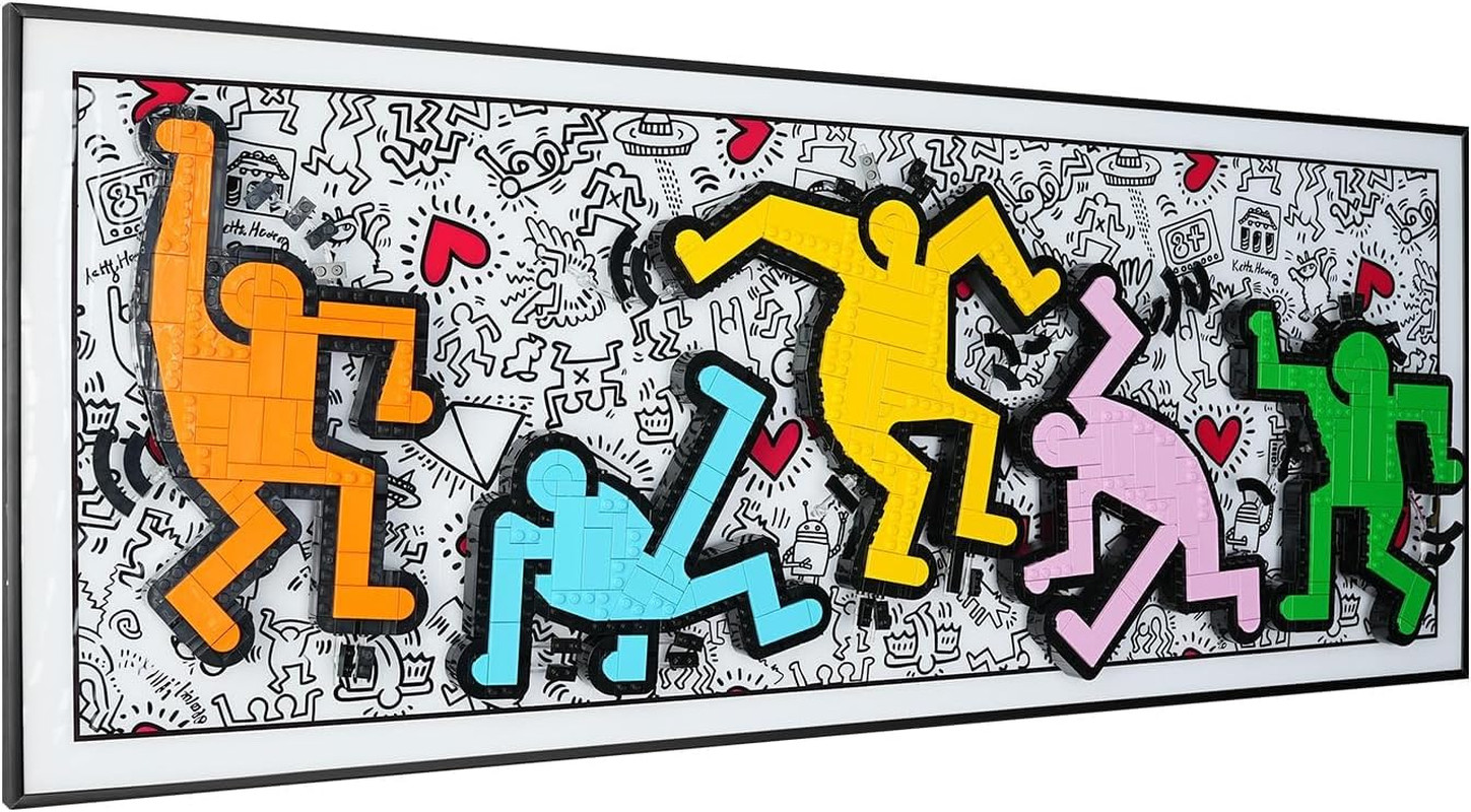 Display Board Compatible with Lego Art 31216 Keith Haring Dancing Figures – Prem