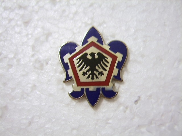 555th ENGINEER BRIGADE PAIR (2)-DI DUI UNIT CREST INSIGNIA:(E5-K7)