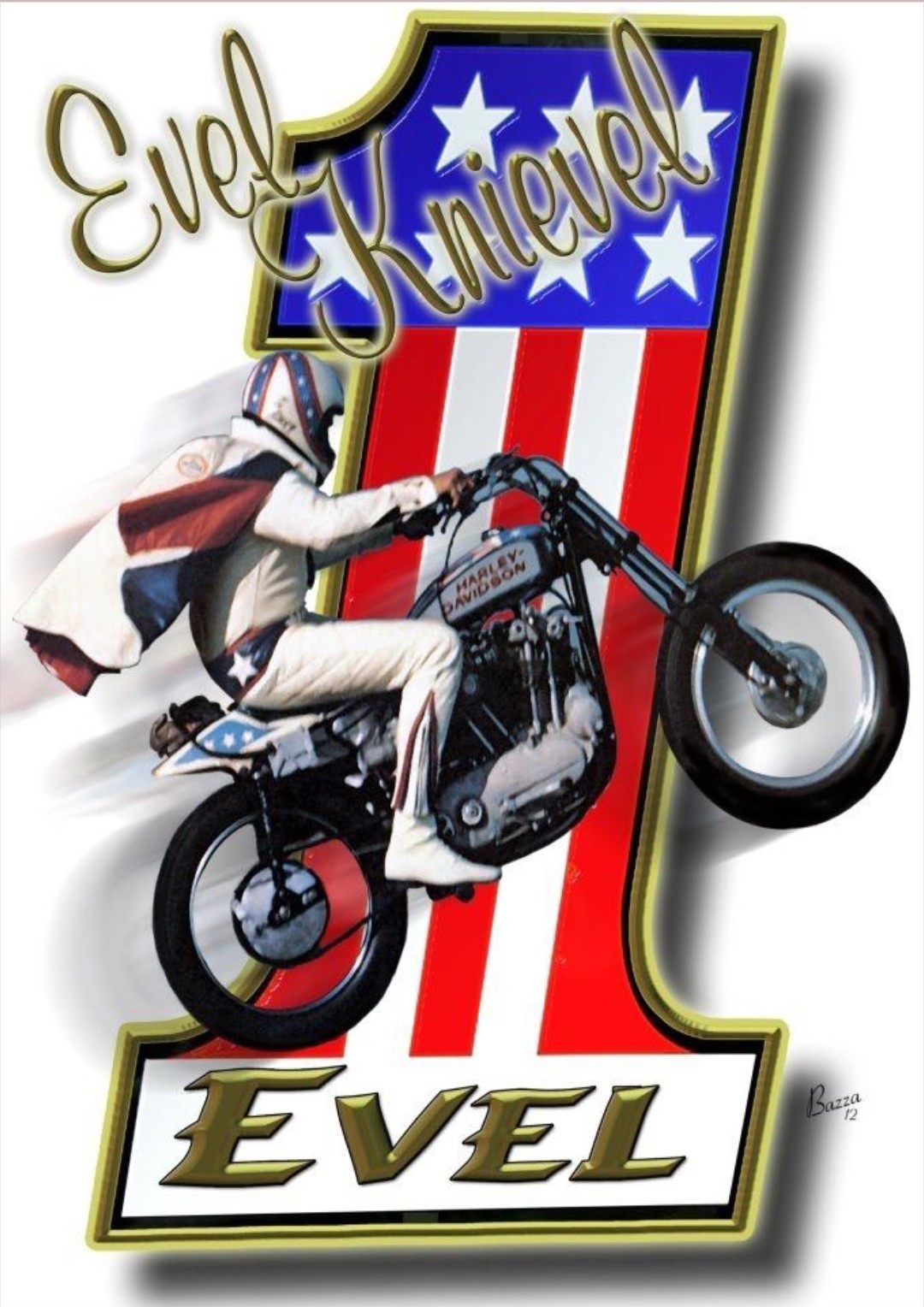 EVEL KNIEVEL RAT FINK  RAT ROD HOT ROD BIKER MOTORCYCLES TOOLS GUNS STICKER