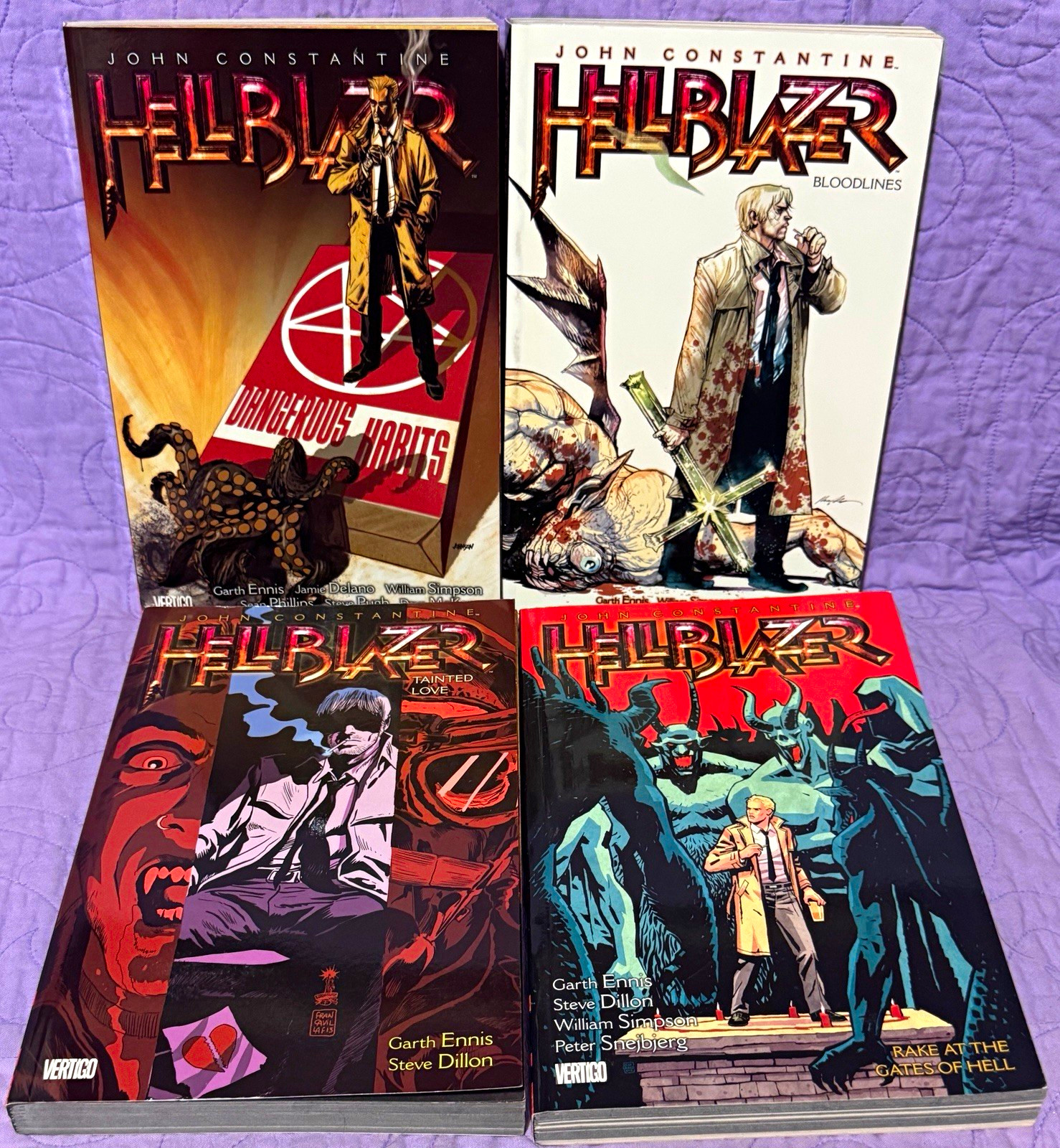 John Constantine Hellblazer Vol. 5-8 Dangerous Habits Bloodlines Tainted Love