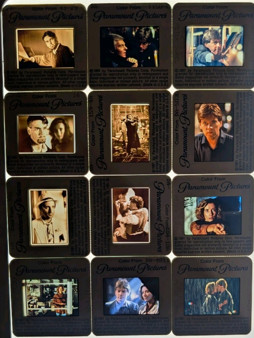 DEAD AGAIN KENNETH BRANAGH EMMA THOMPSON LOTOF12 ORIG 35mmColorSlides A1281