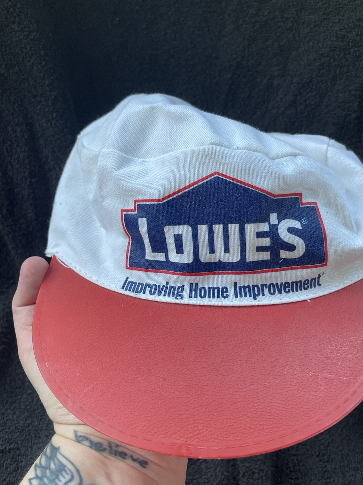 Vintage Lowe’s Employee Cap Collectible Memorabilia Logo