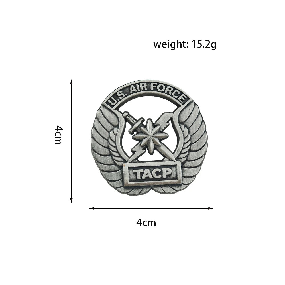 USAF TACP Metal Brooch U.S. Air Force Tactical Air Control Party Badge Military