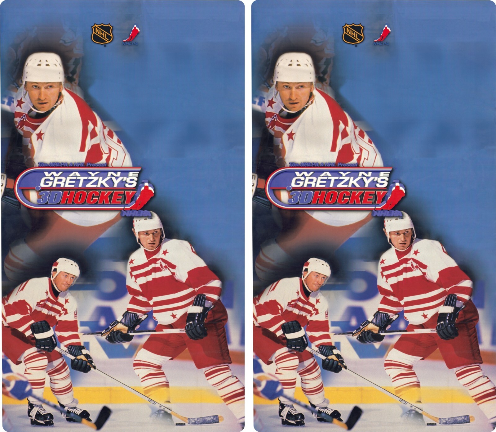 Wayne Gretzky's 3D Hockey Arcade Game Side Art Premium Vinyl  Film