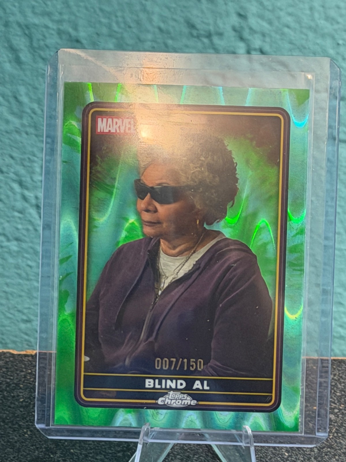 KARAN SONI DOPINDER 2025 TOPPS CHROME DEADPOOL #TC-15 AUTO GREEN REFRACTOR /99