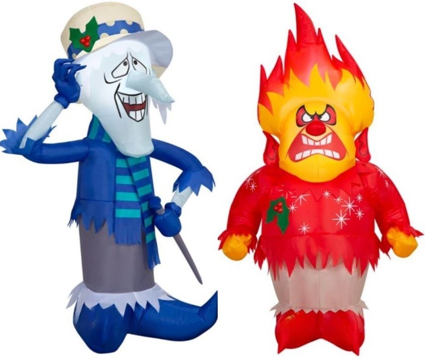 3.5 FT HEAT & SNOW MISER BROTHERS YEAR WITHOUT A SANTA CLAUS INFLATABLE  PRESALE