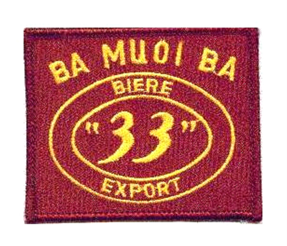 VIETNAM ERA COMMEMORATIVE PATCH: NAM BEER \'BA MUOI BA\' \