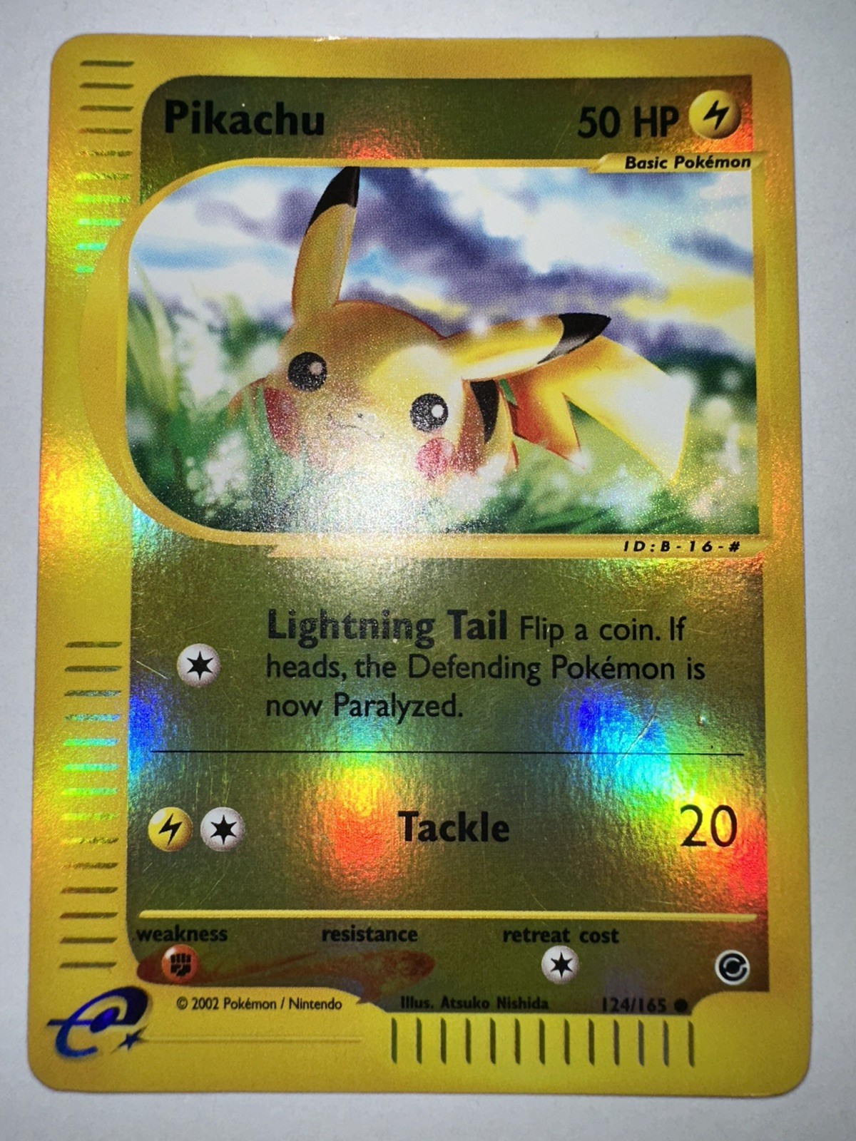 Pokemon 2002 Pikachu Expedition Base Set Reverse Holo 124/165 English Wotc