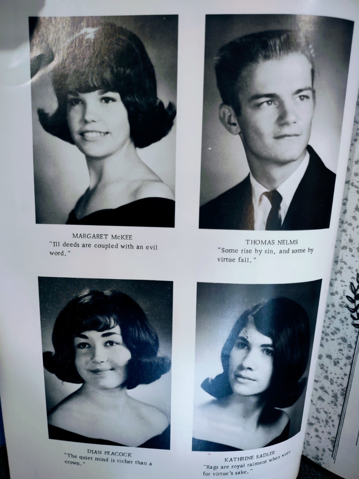 1966 Portland Arkansas High- School Grade Vintage Annual Yearbook Old Photos Ads