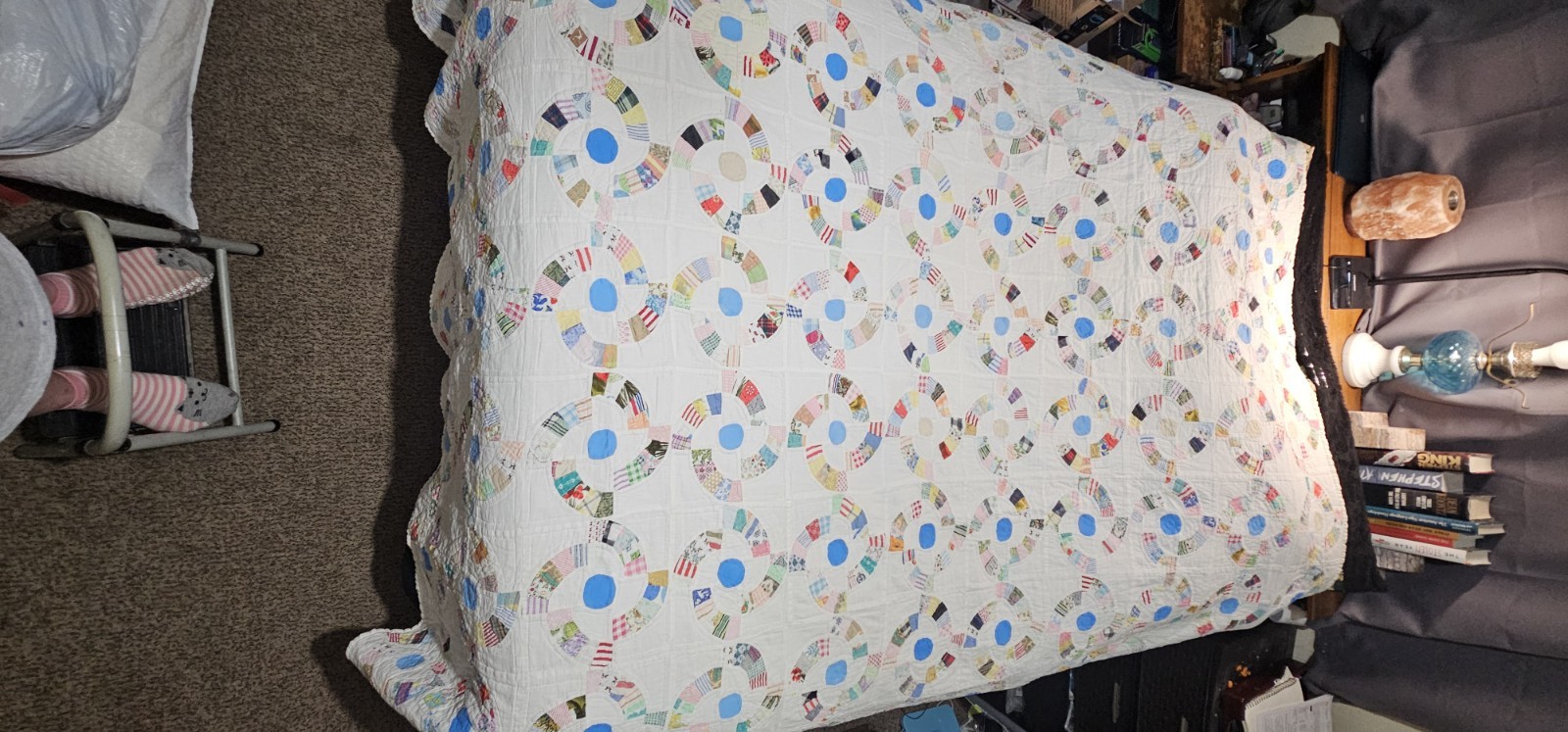 Ceasar's Crown Quilt, Vintage , Handmade