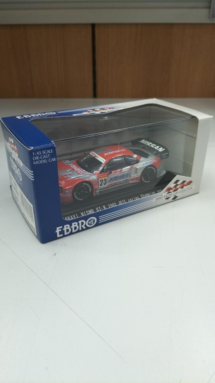 Ebbro JGTC 2003 XANAVI NISMO GT-R 1/43 Mini Car Readymade Vehicle