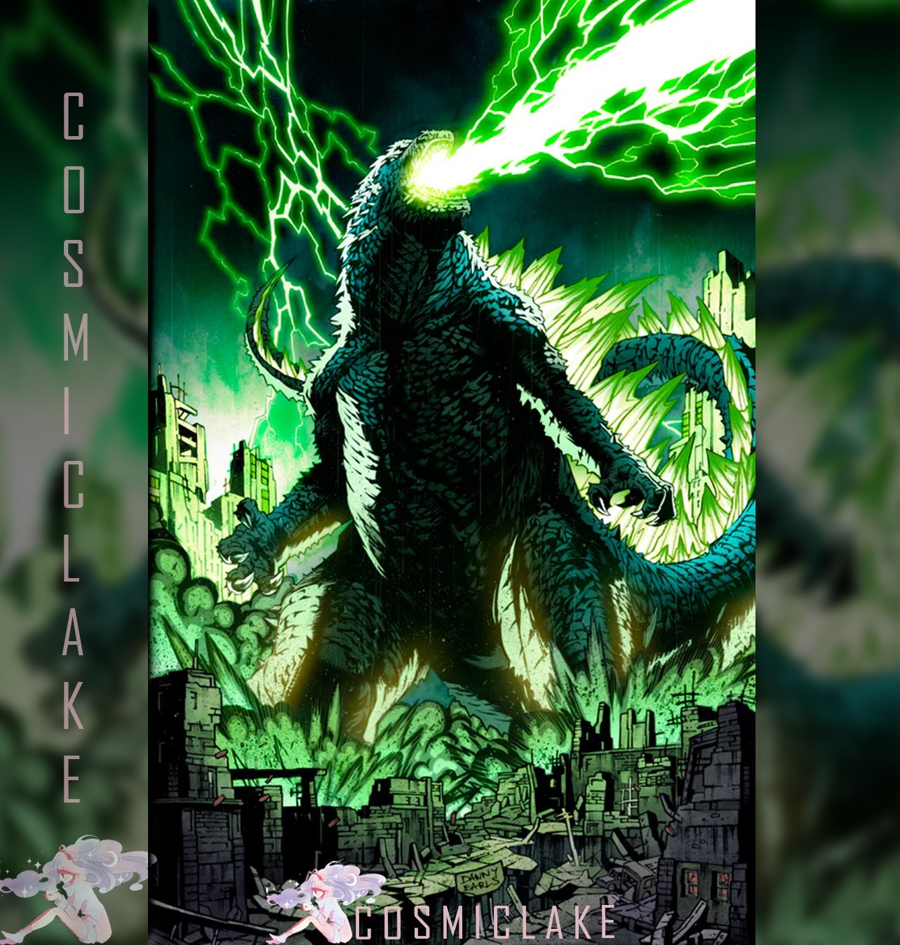 The Horror of Godzilla #1 Earls Glow in Dark Virgin Variant LE 500 Presale 7/29☆