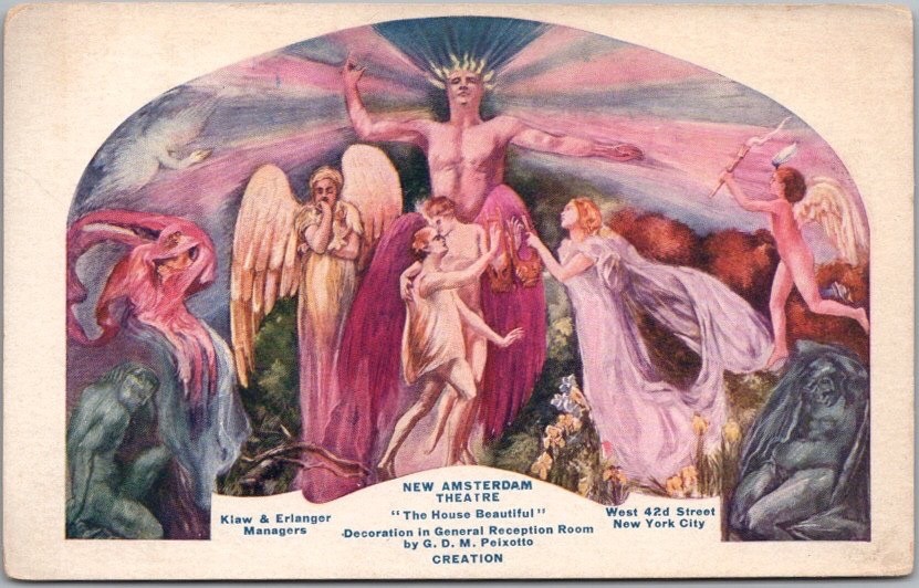 c1900s NEW AMSTERDAM THEATRE NYC Postcard 