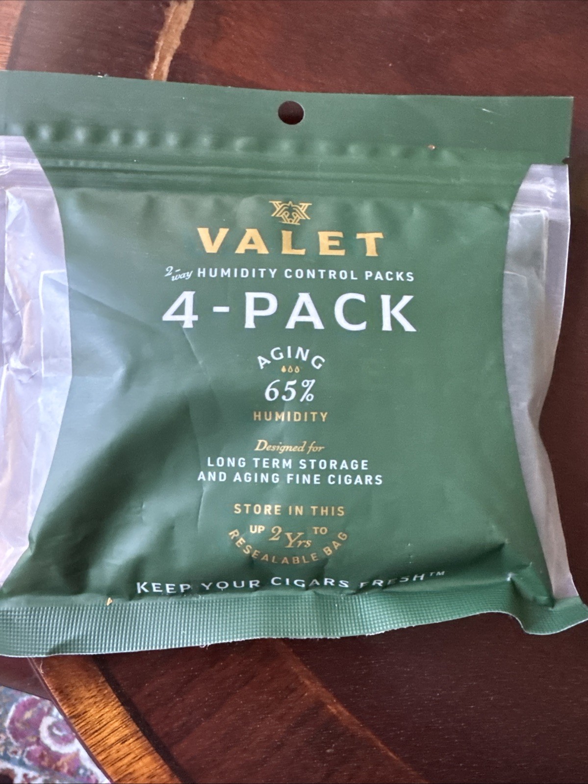 Valet 65% Two-Way Humidity Control 4-pack For Aging Fine Cigars