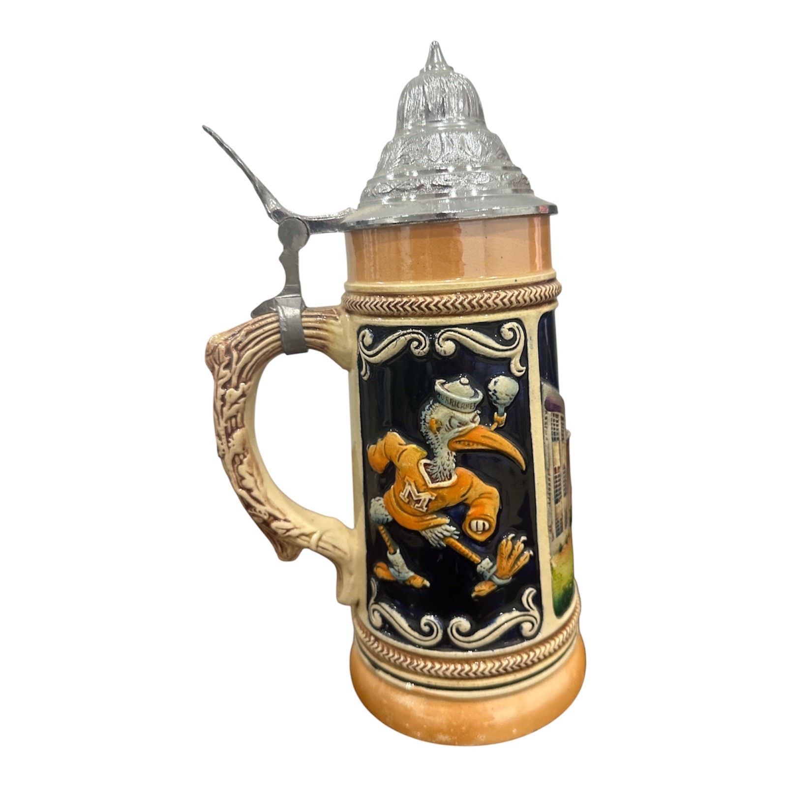 1953 Eric P. Mihan University of Miami  German Beer Stein – Made In Germany rare