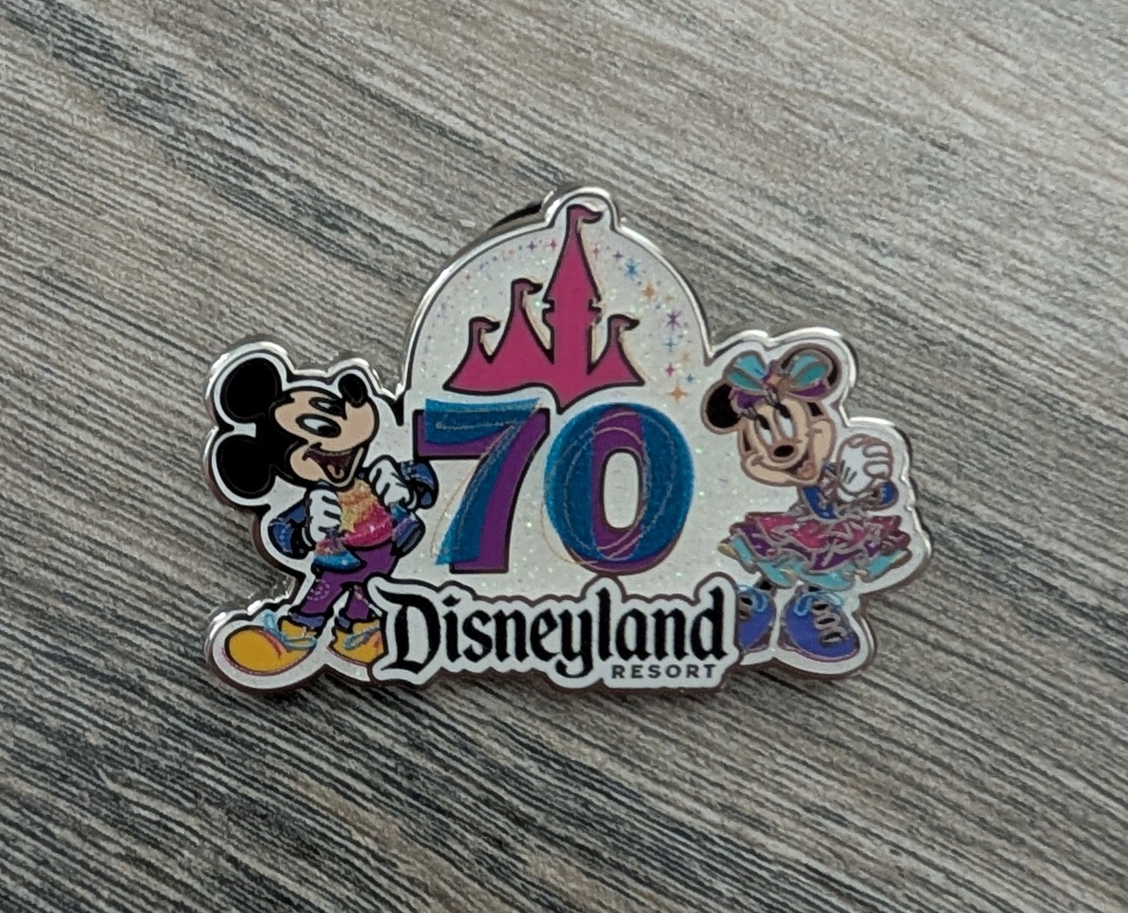 Disneyland 70th Anniversary Mickey & Minnie Pin- Disney Travel Company Pin 2025