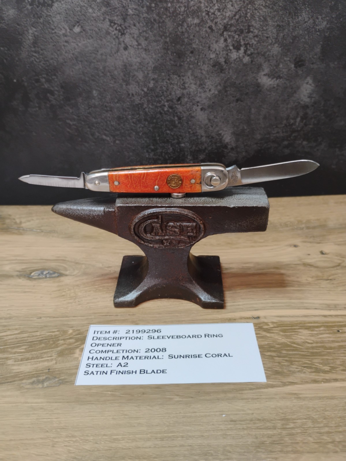 canal street cutlery Sleeveboard W/Ring Lock SERIALIZED #11
