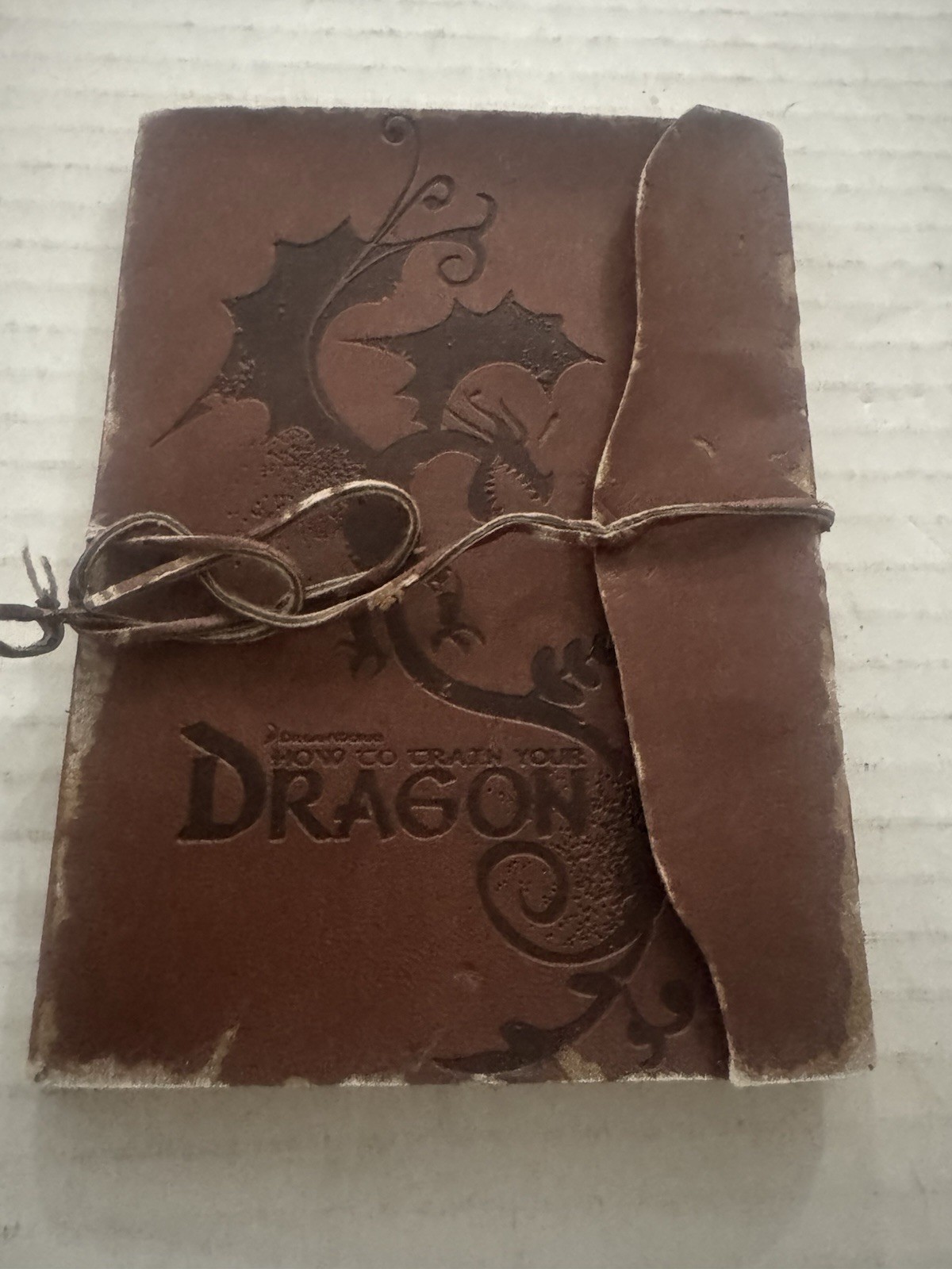 Dreamworks How to Train Your Dragon Crew Only Gift- Leather Journal RARE 