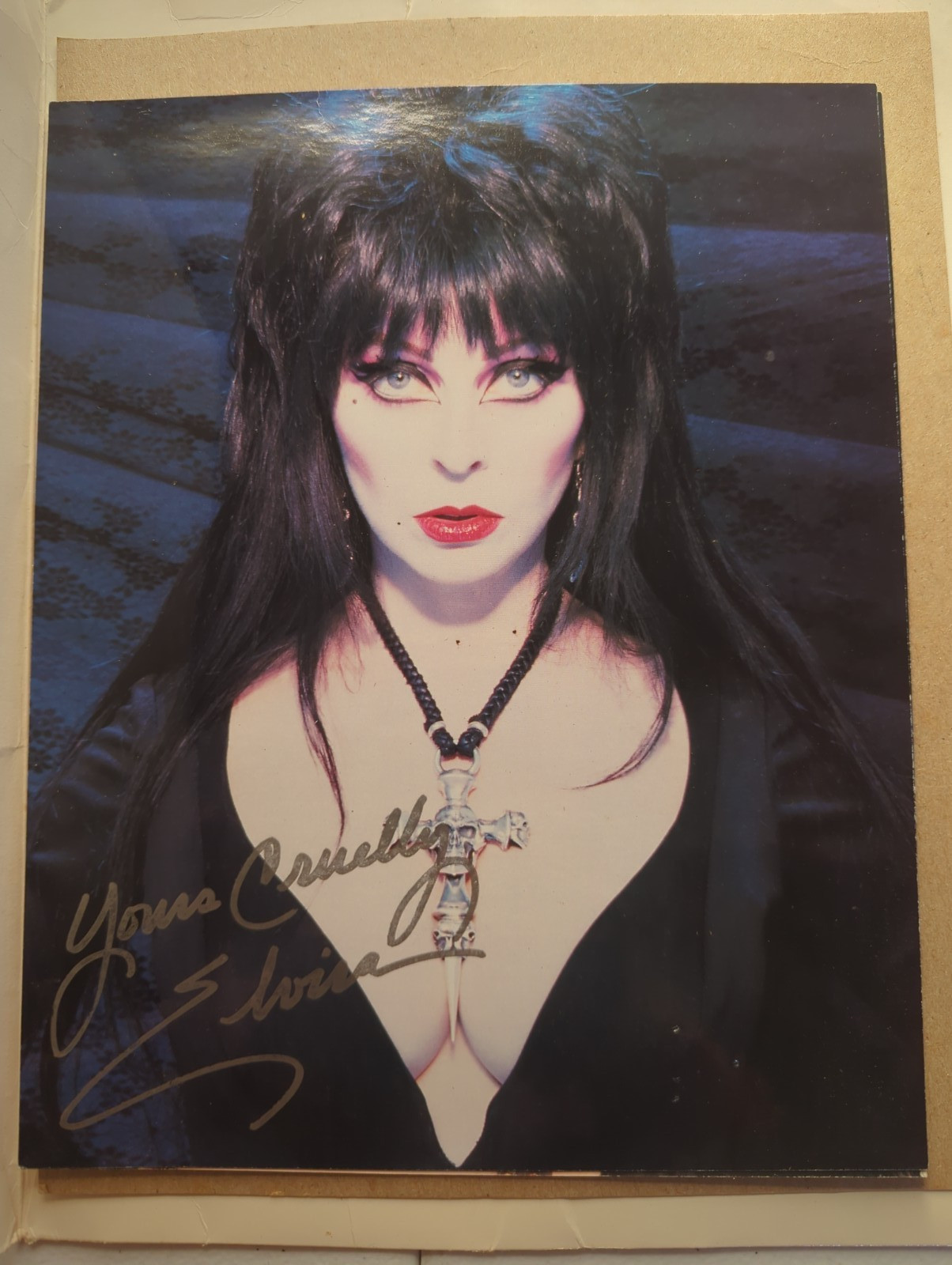 Insane Elvira Super Fan Collection - Signed Color Glossy, Newsletters, Tattoos