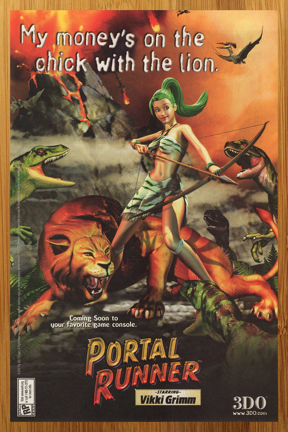 2001 Portal Runner PS2 GBC Vintage Print Ad/Poster 3DO Army Men Series Game Art