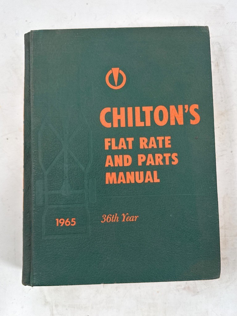 1965 Chiltons Flat rate and Parts Manual 36th Year