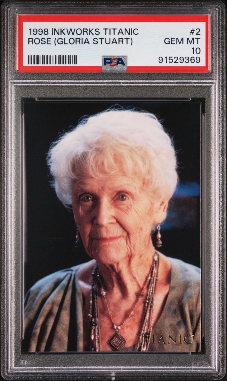 1998 Inkworks Titanic Rose (Gloria Stewart) #2 Rookie RC PSA 10 GEM MINT