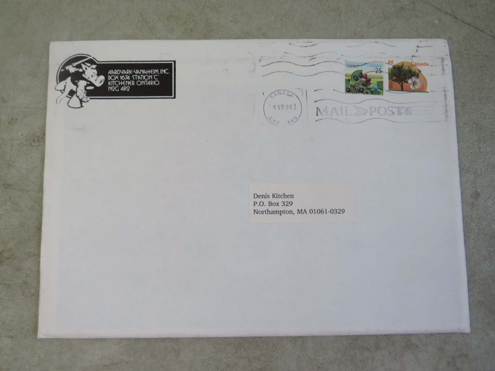 Sealed Cerberus Comic Aarvark-Vanaehim Mailer Comp Copy Dave Sim Denis Kitchen