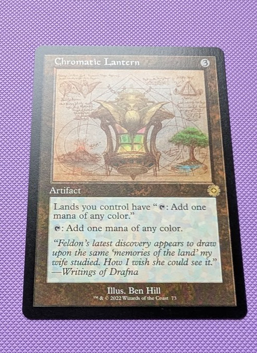 Chromatic Lantern - Retro Schematic - BRO - Magic the Gathering