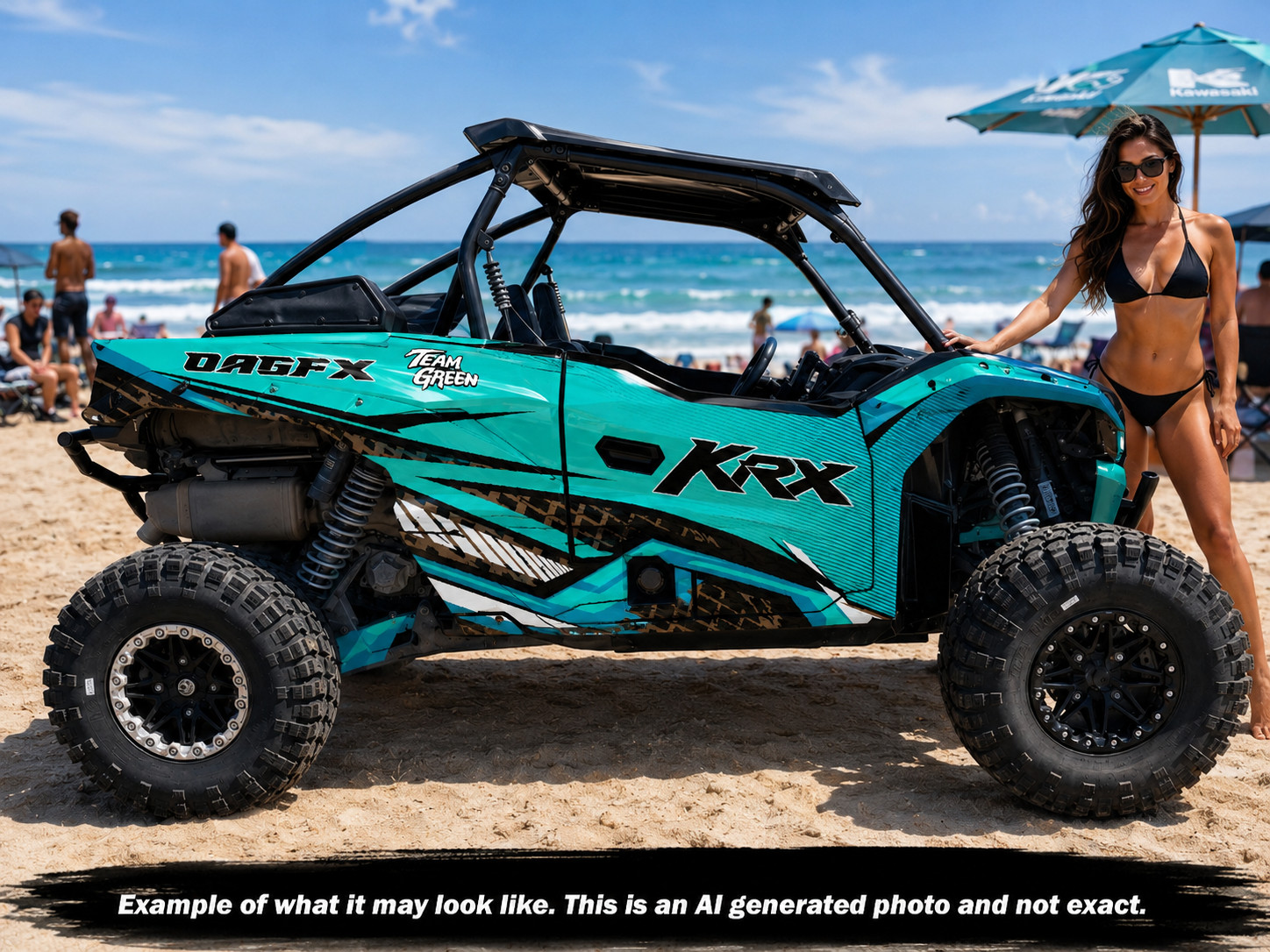 2019 - 2023 Kawasaki Teryx KRX 1000 Graphic Kit - Pro Edition D52-4 Blue