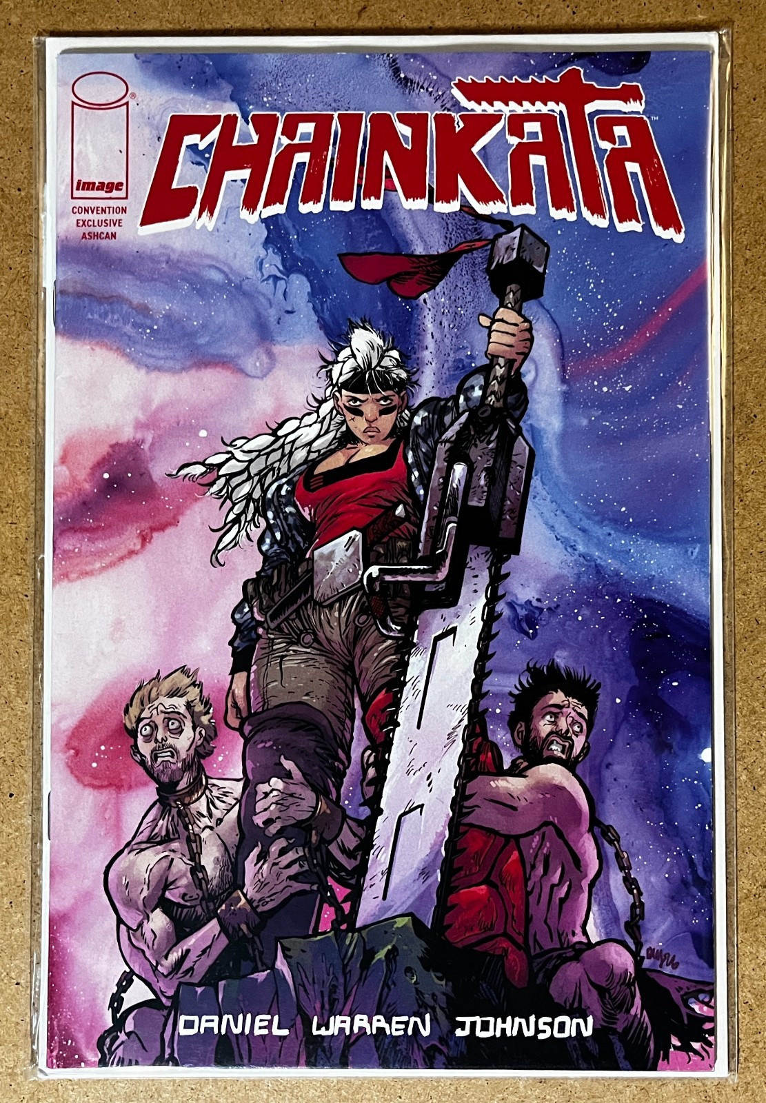 Daniel Warren Johnson's CHAINKATA #1 SDCC 2026 Exclusive Ashcan Image LE 500