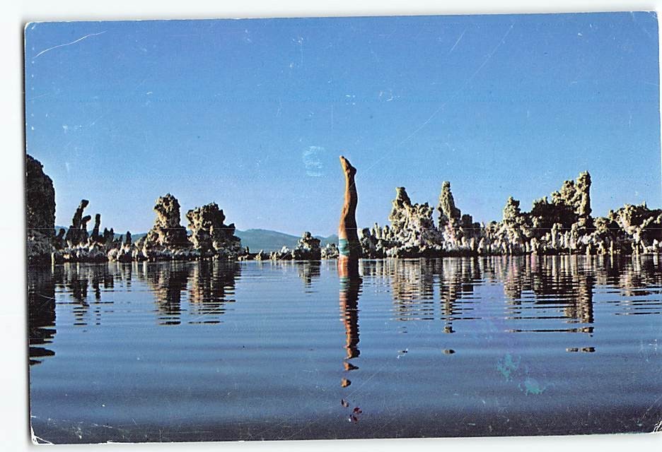 Postcard Wish You Were Here Mono Lake California USA