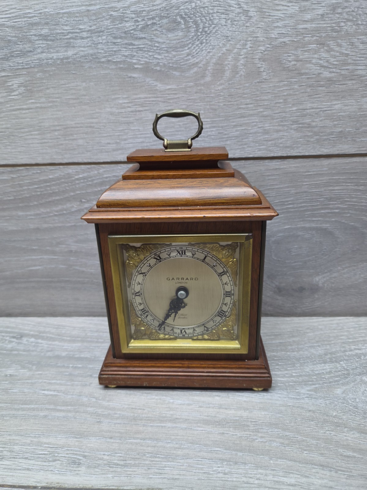 Vintage Garrard 8 Day Mantle Clock Working 