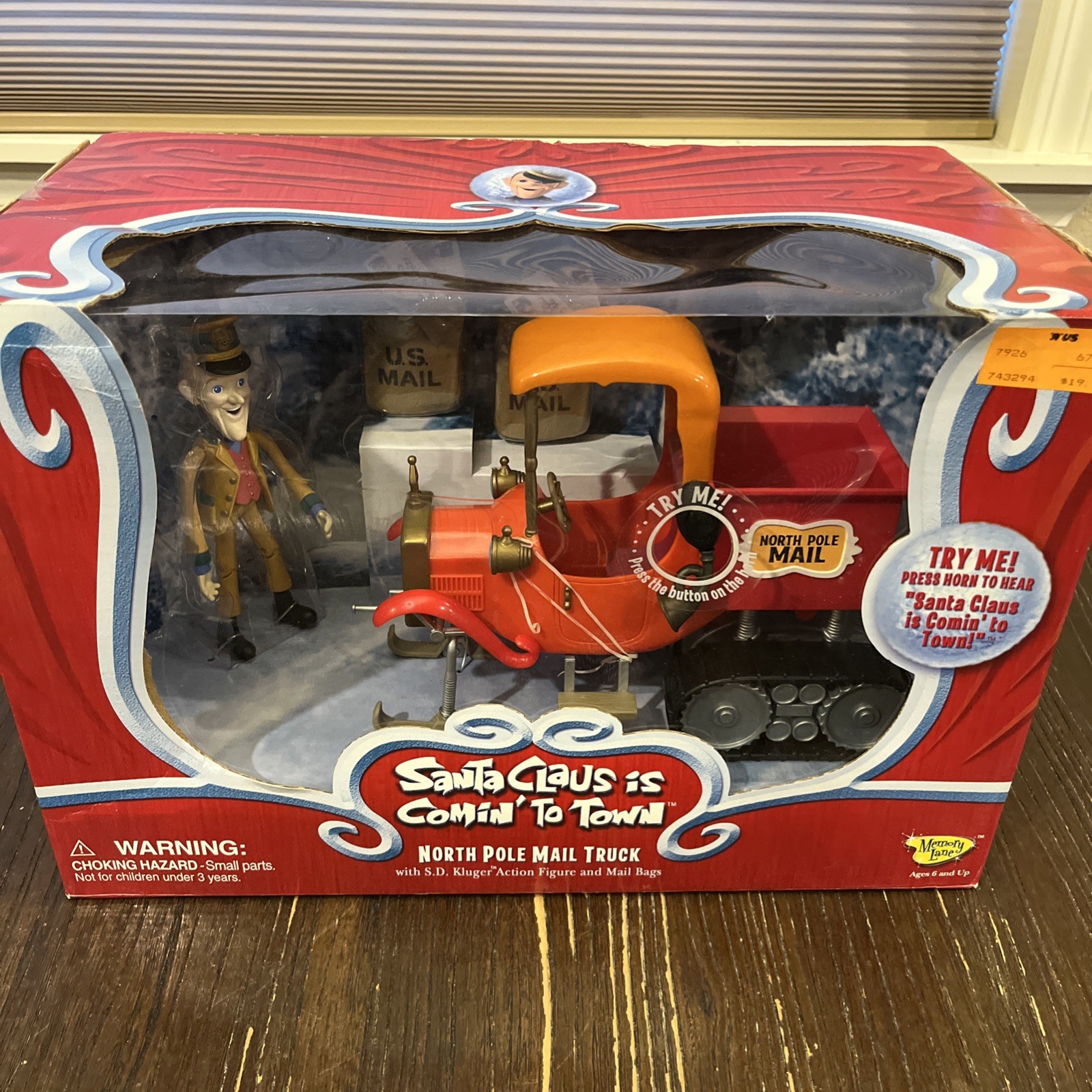 Santa Claus Is Comin' To Town North Pole Mail Truck New In Box Vintage Christmas