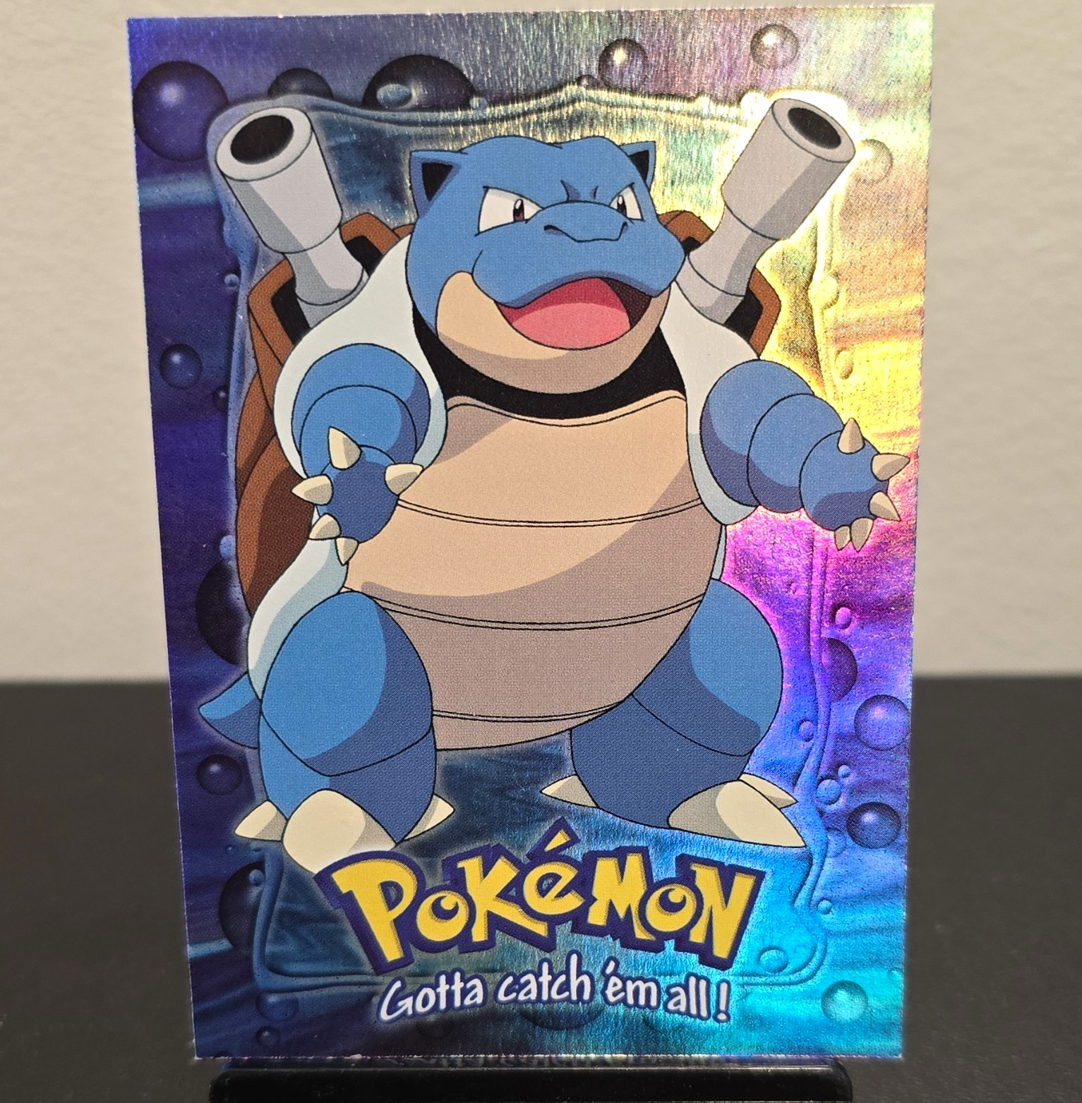 1999 Topps Pokémon Stage 3 Rainbow 🌈 Hologram Blastoise #09 E9 of 12 English