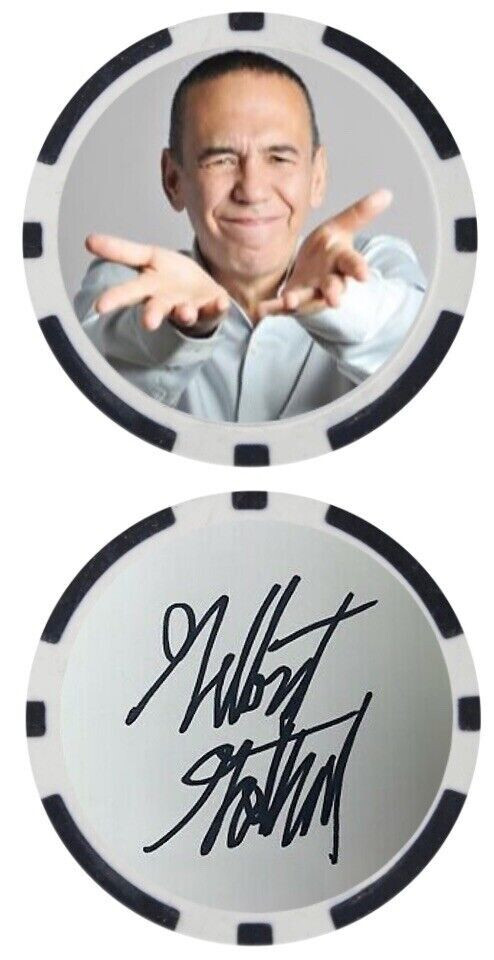 Gilbert Gottfried - American actor - POKER CHIP ***SIGNED***