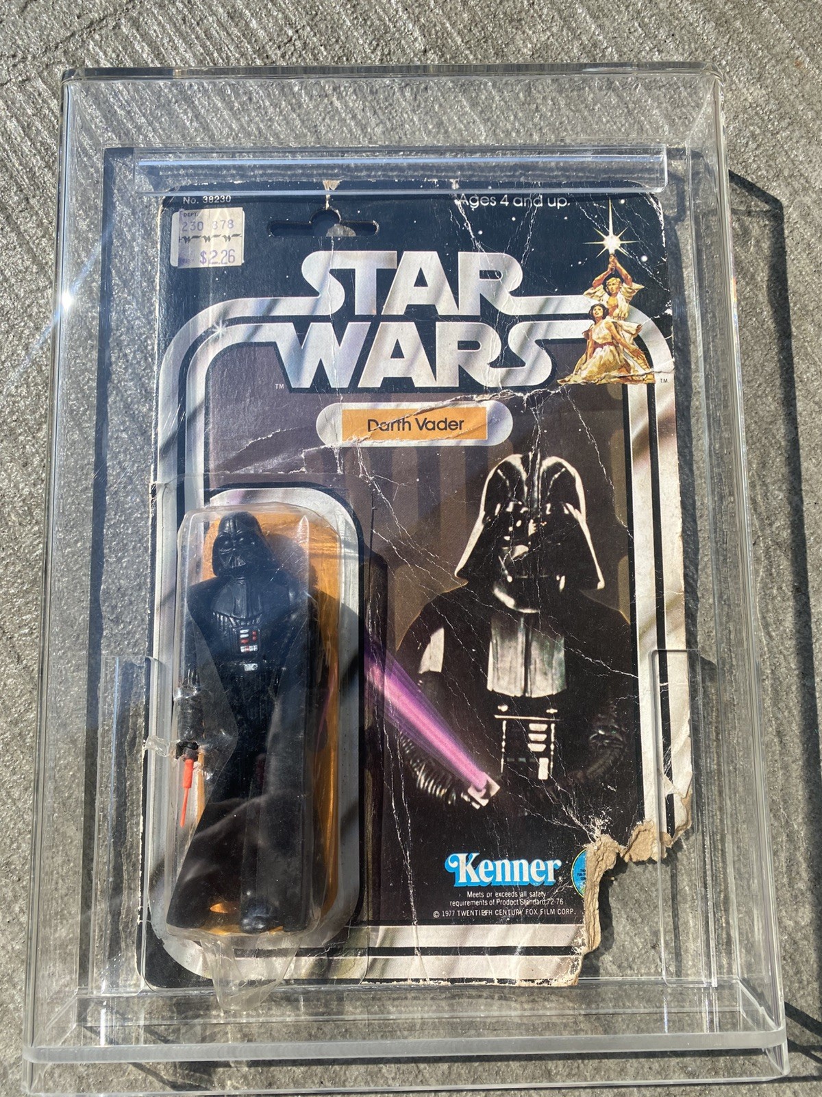 Vintage Kenner Star Wars Darth Vader 12 Back 1977 Factory Sealed Survivor