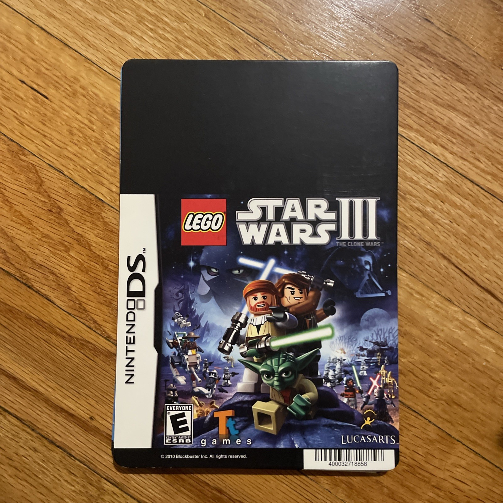 RARE 2010 BLOCKBUSTER NINTENDO DS LEGO Star Wars 3 Store Rental Display Card