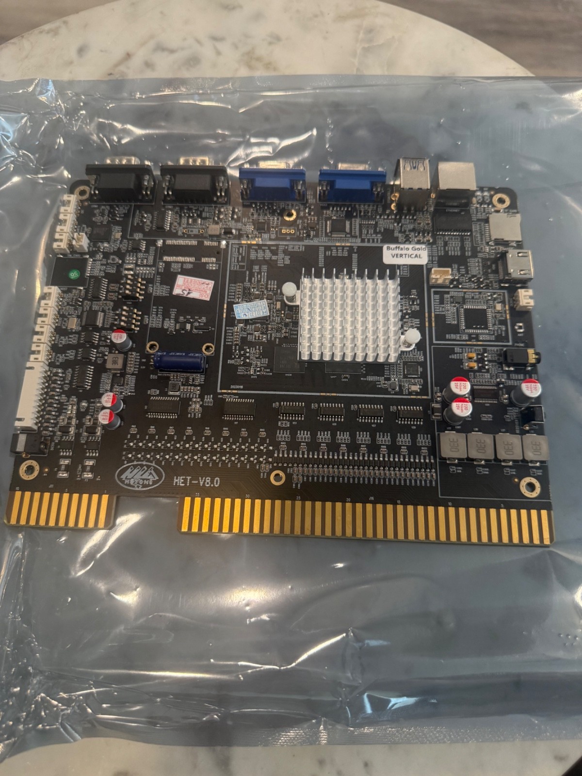 BUFFALO GOLD  VERTICAL 8 LINER VGA PCB Game Board