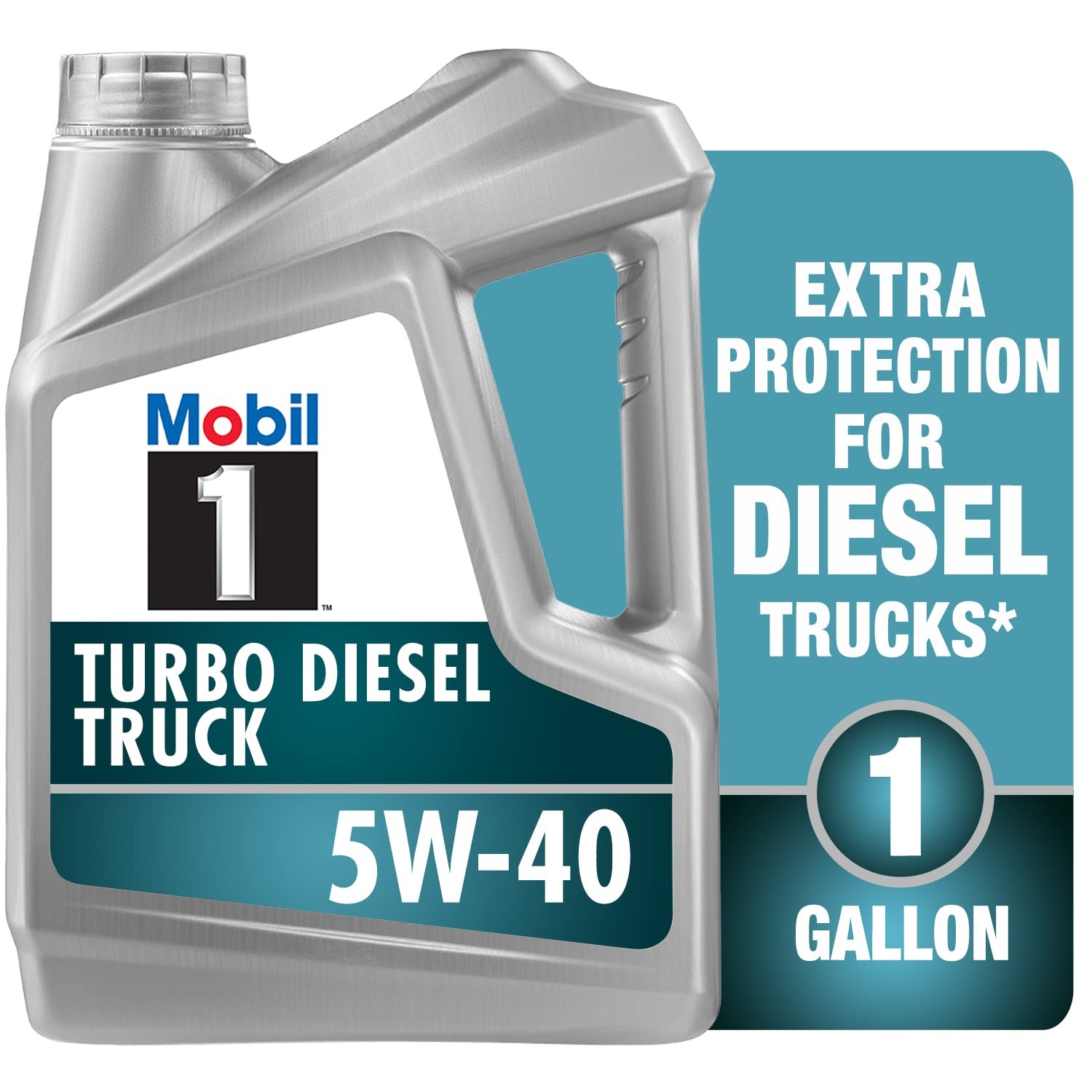 Mobil 1 5W-40 Turbo Diesel Full Synthetic Oil 4 Quart Synthetic 5W-40 Diesel