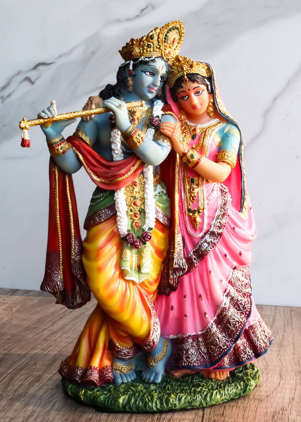 Ebros Radha And Krishna Statue 8Tall Hindu Collectible Figurine 8