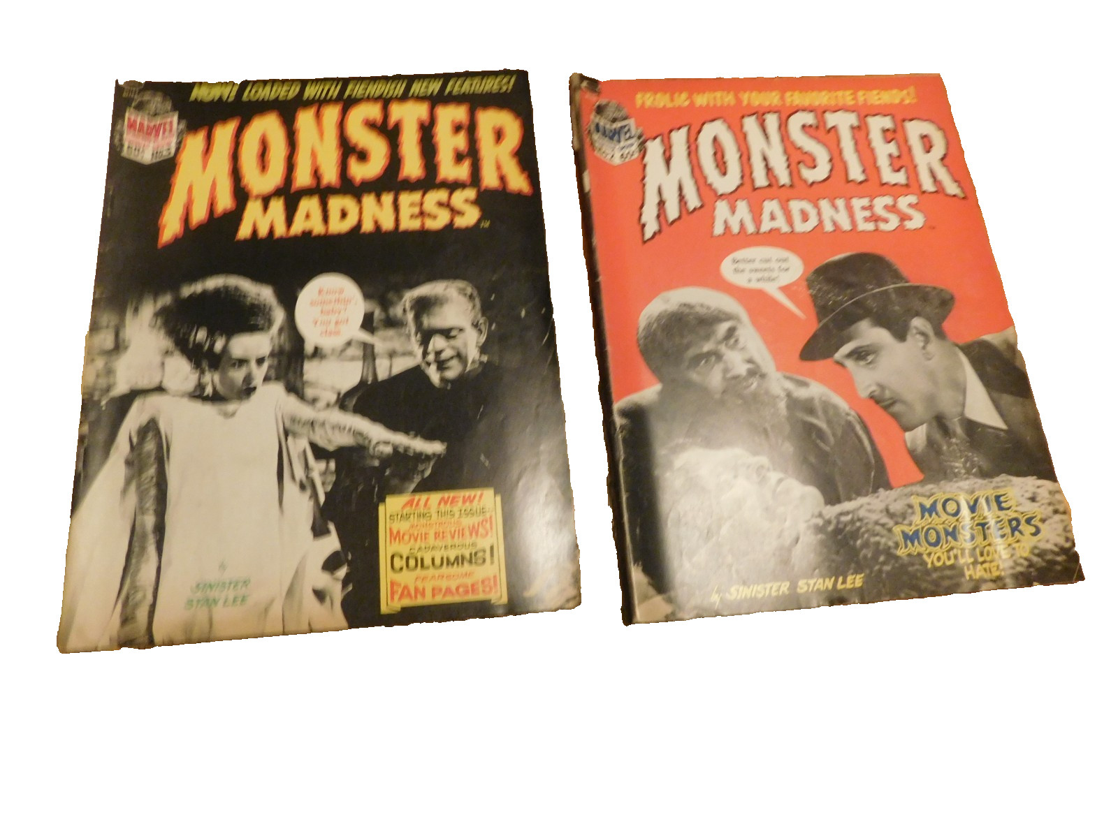 2 VINTAGE Monster Madness Magazine #2 &3, Marvel Comics, 1973