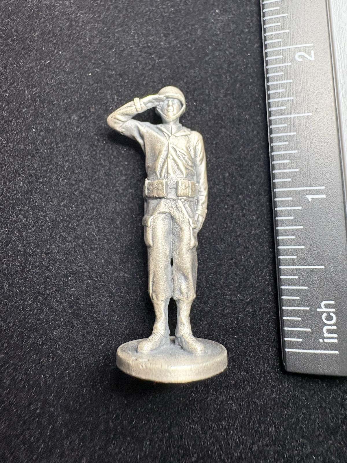 Military Figurine Soldier Statuette - Hand Salute - .999 Silver, 15.8 Grams
