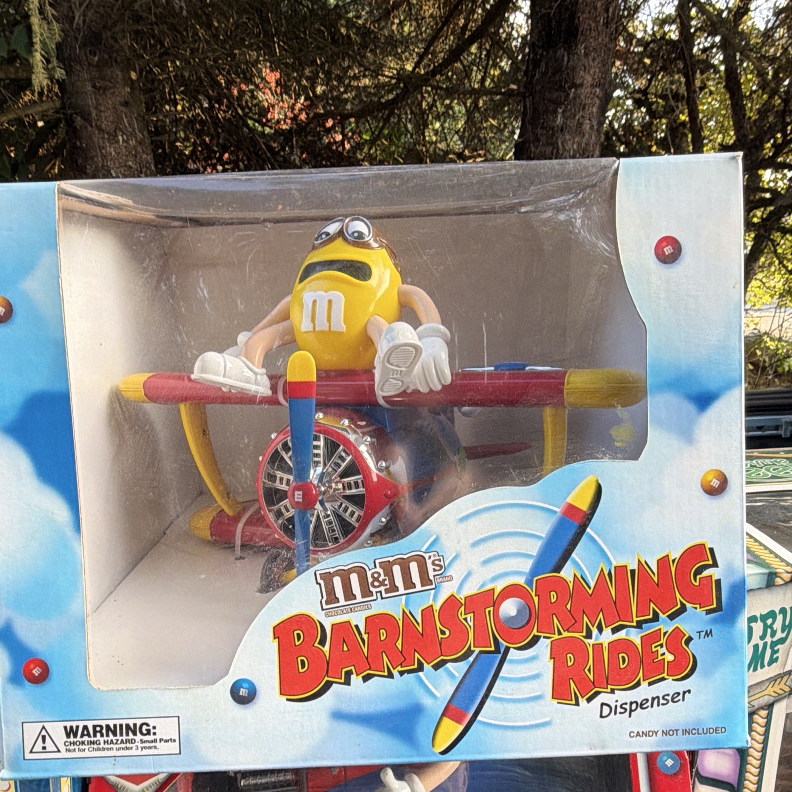 M&M\'s Barnstorming Rides Candy Dispenser Airplane Character - Yellow Multicolor