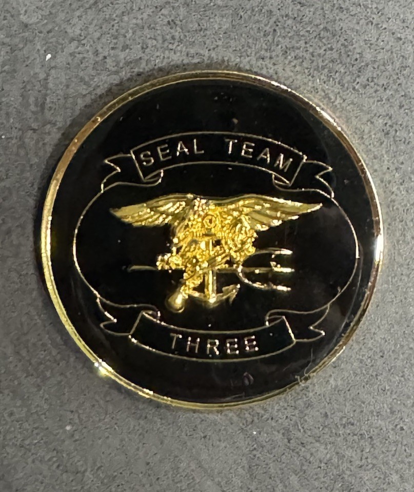 New SEAL TEAM 3 COMMAND CHALLENGE COIN NSW, SOCOM, SEAL, BUD/s