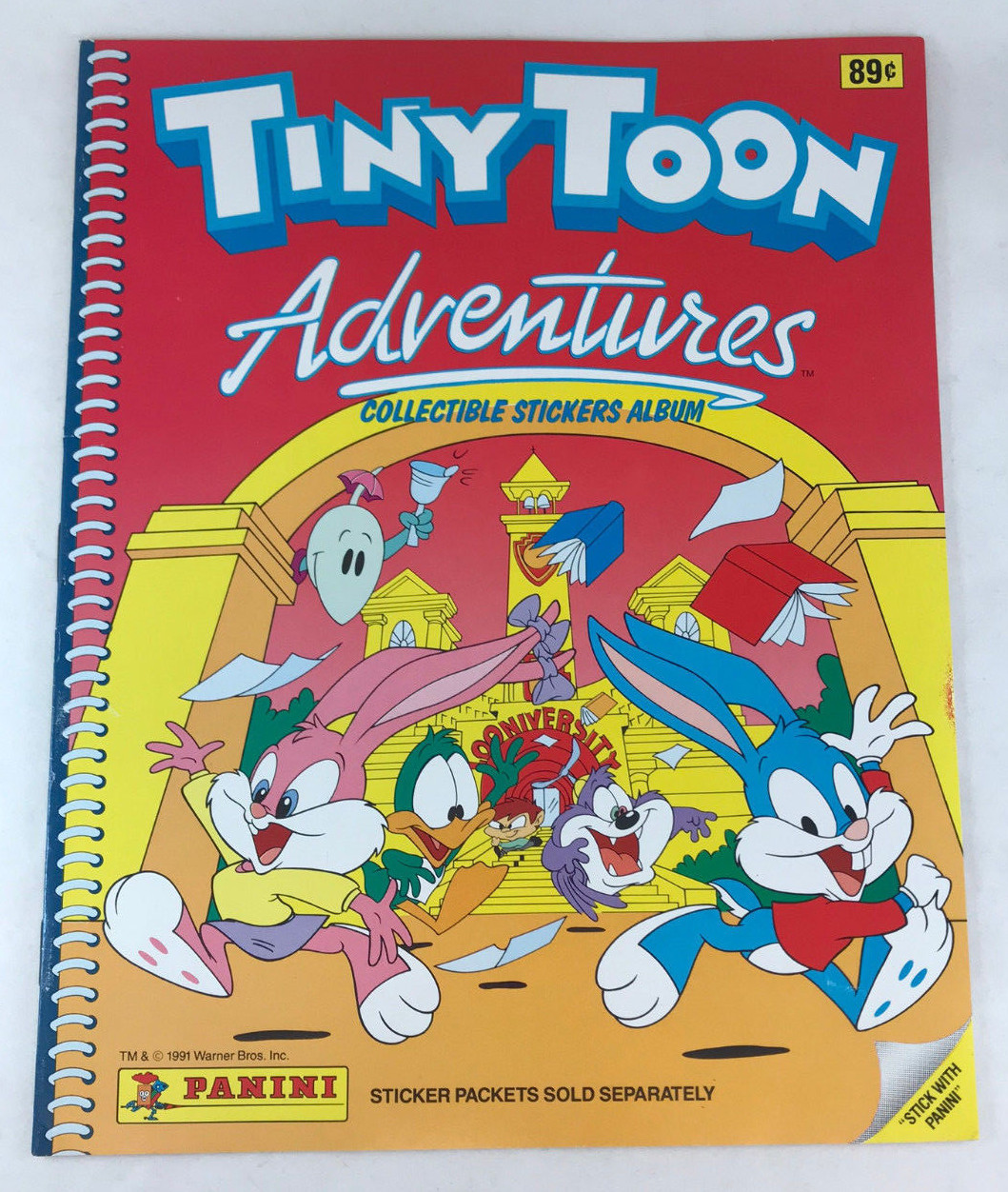 PANINI STICKER ALBUM 1991 Warner Brothers Tiny Toon Adventure EMPTY/UNUSED
