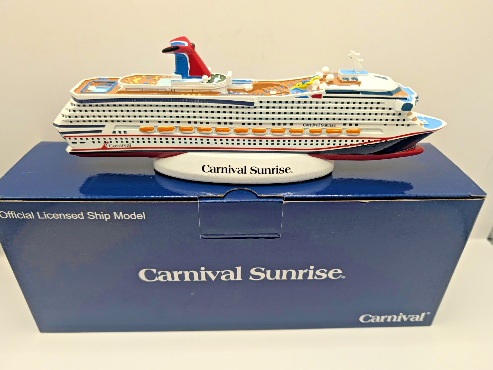 Carnival Sunrise 10” Cruise Ship Model New In Box Carnival Cruise Line