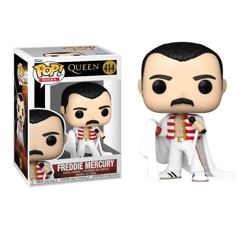 Funko Pop Rocks: Queen - Freddie Mercury - (with Cape) Vinyl Figure #414 #75374