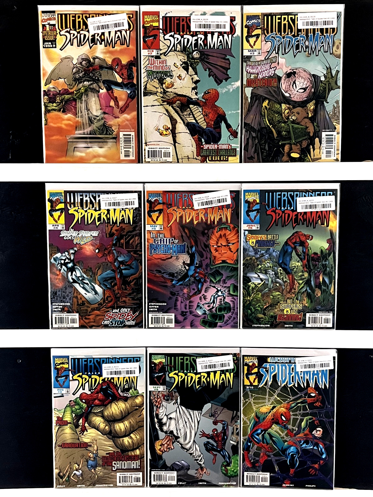 Webspinners Tales of Spider-Man Lot - 15 issues - #1-6, 8-14, 16-17 - Marvel