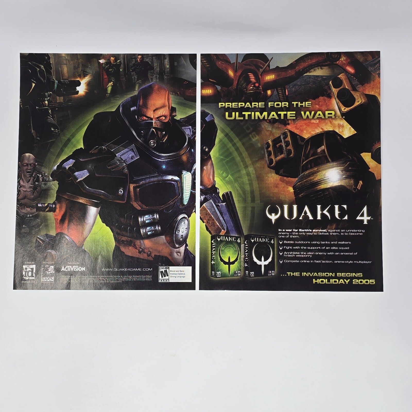 Quake 4 PC Ultimate Print Ad/Poster Promo Art