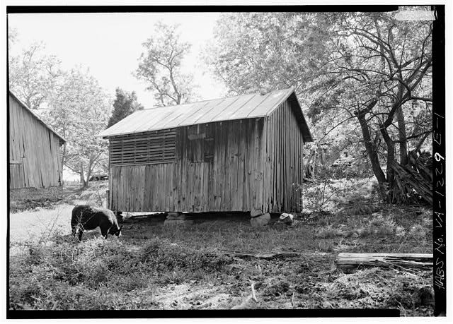 1. GENERAL VIEW FROM NORTHEAST - Kenmuir, Corn Crib, Route 613, Trevilians,
